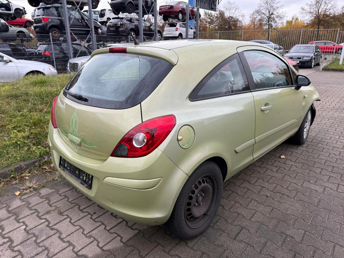 Opel Corsa D original Stoßstange Stoßfänger hinten Z30E Green Tea 3 Türer BJ06